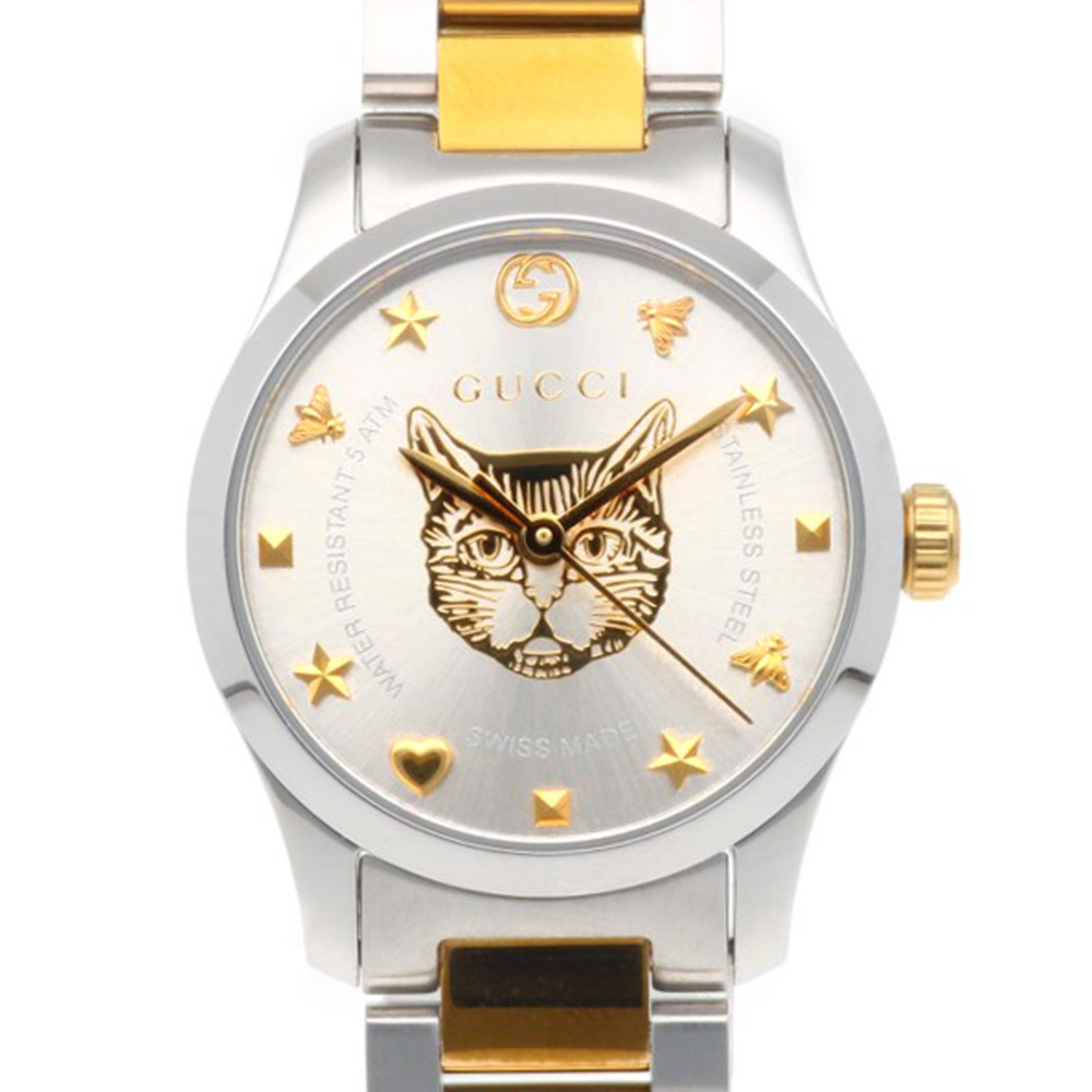Gucci G-Timeless Watch, Stainless Steel, Quartz, Women's, YA126596